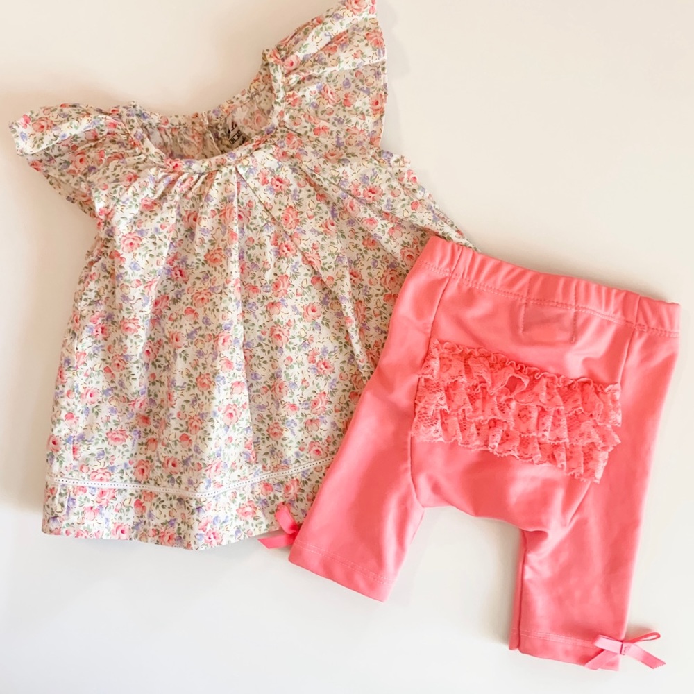 Mud Pie ruffle butt capris / Ralph Lauren tunic